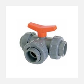 3-vejs PVC Kuglehane 20 mm